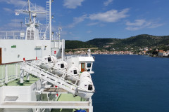 Auf der Fähre im Hafen von Split