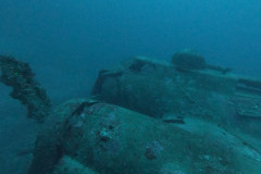 Cockpit und linke Tragfläche der B17